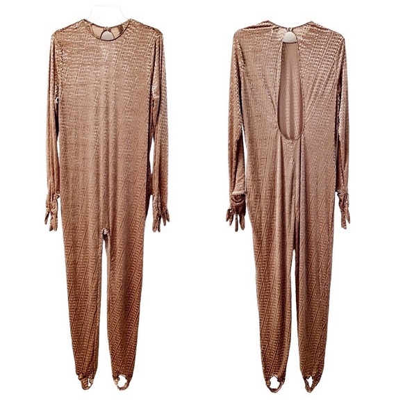 Skims Velvet Stirrup Onesie Logo One-piece Jumpsuit Sienna Plus Size 4X NEW - Picture 4 of 15
